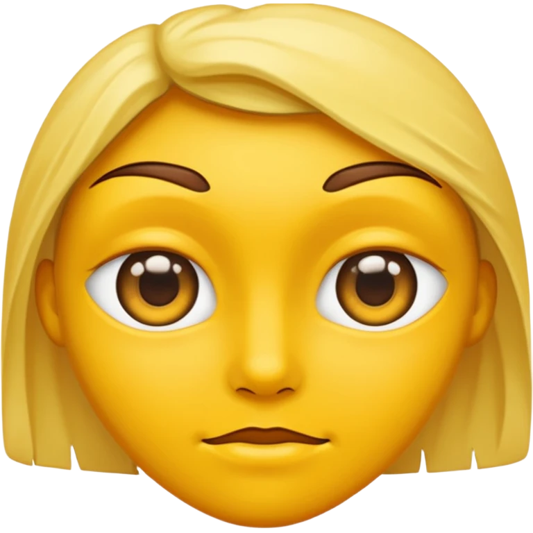 From the previous emoji I want the center above section of the head be yellow emoji