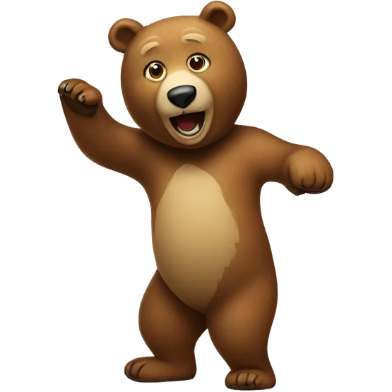 Dancing bear emoji