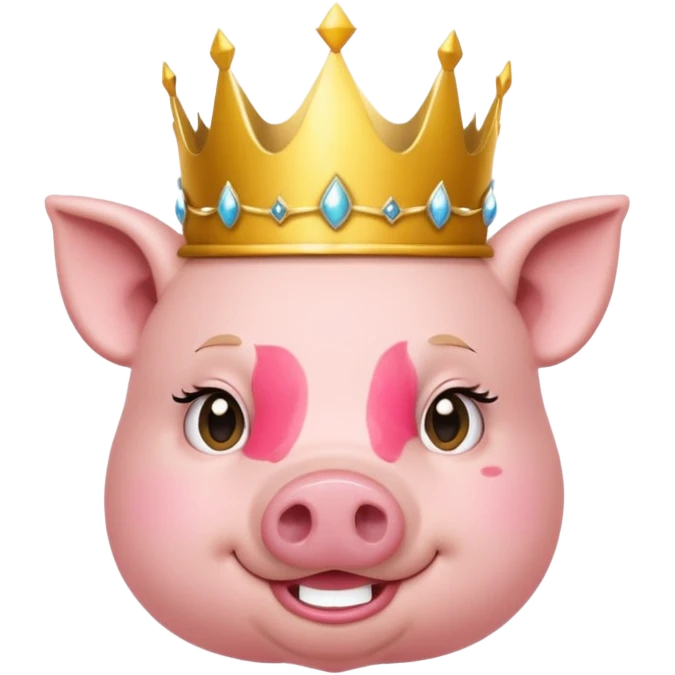 pig princess emoji