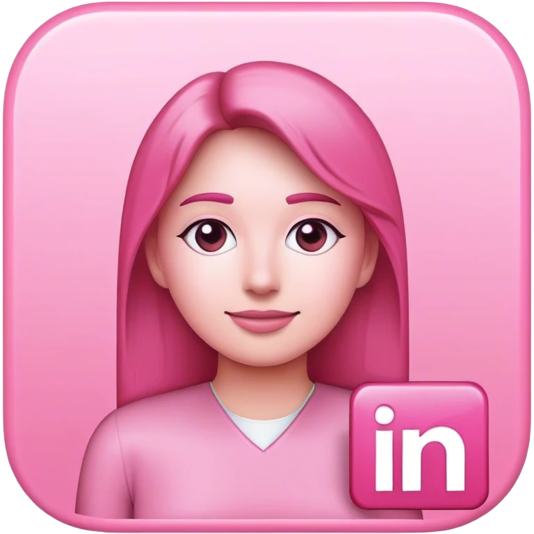 Pink Linkedin post, make sure tu use Linkedin logo emoji