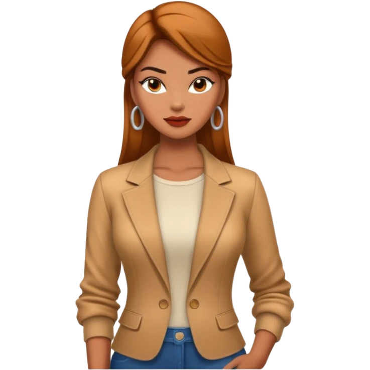 Modelo fashion estilo Mujer gigante emoji