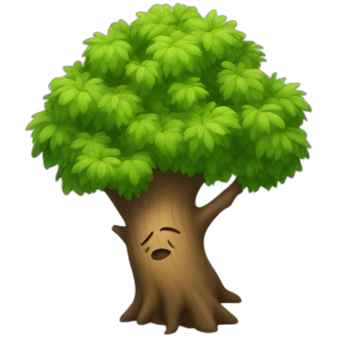 Hug tree emoji