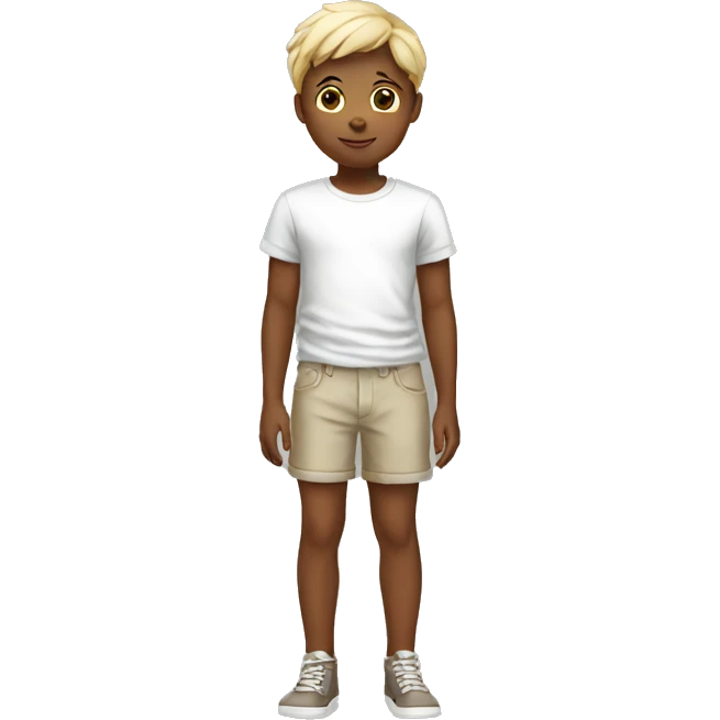 full length child white emoji