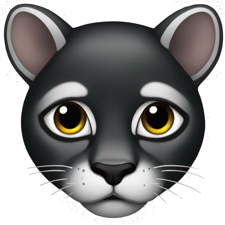 black puma with tears emoji
