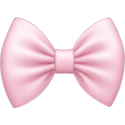 Light pink bows emoji