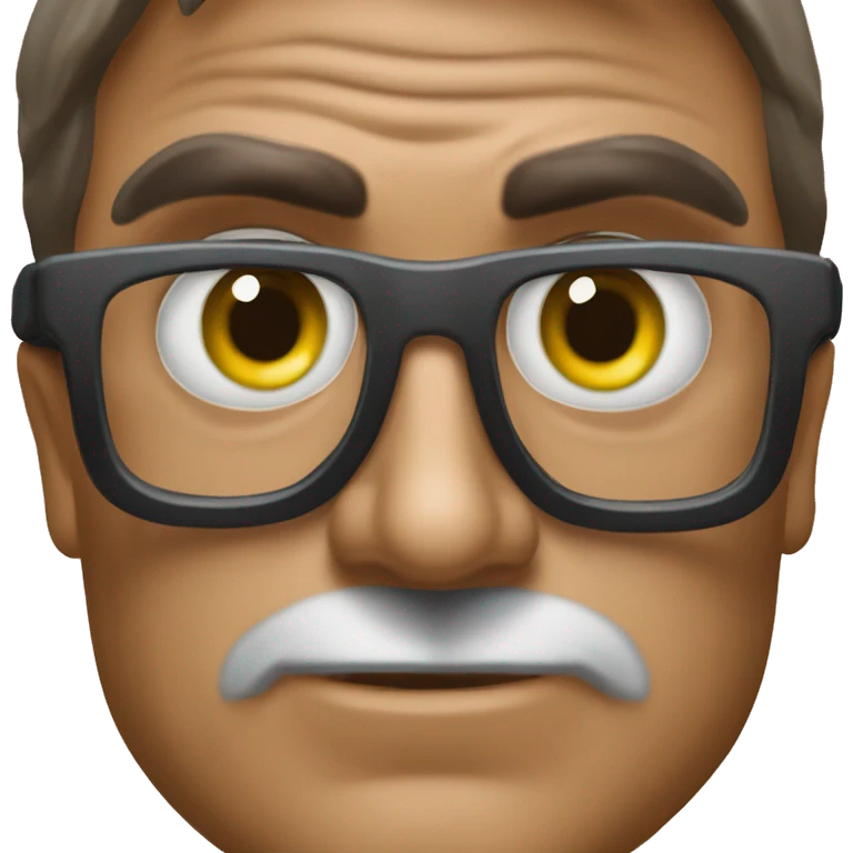 Bolsonaro de óculos emoji