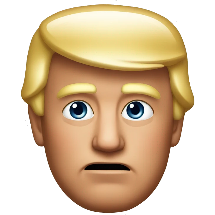 trump with red red red ear emoji