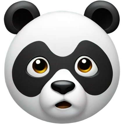 Nervous panda  emoji