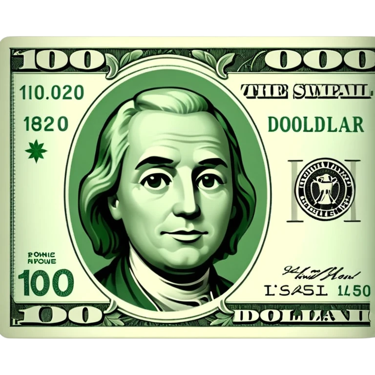 a dollar paper money emoji