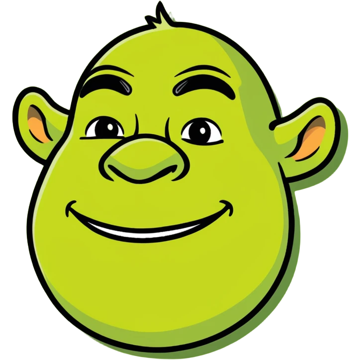 zesty looking Shrek emoji