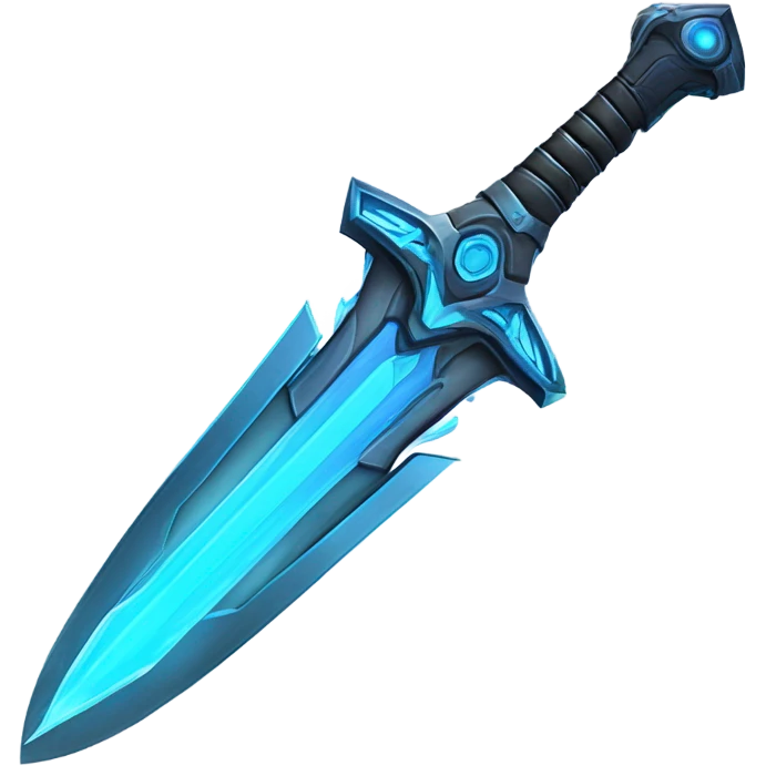 space-multiblade-sword-with-blue-ray-blade emoji
