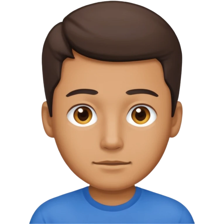 man walk with blue t-shirt  emoji