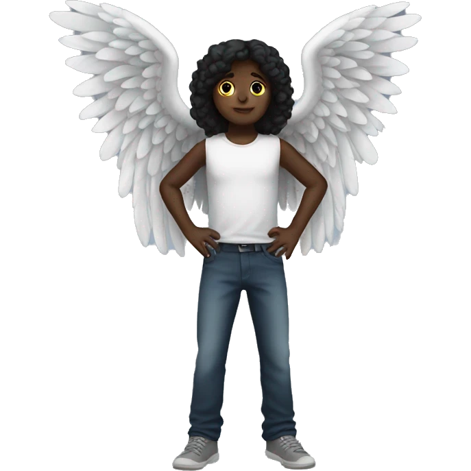 black angel wings emoji