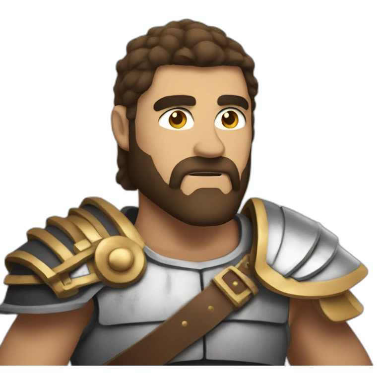 Gladiator con un celular emoji