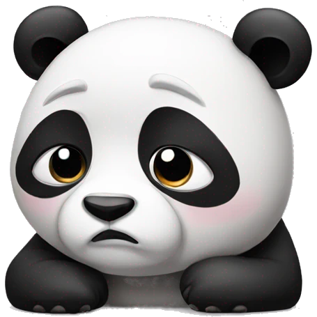 Sad panda emoji