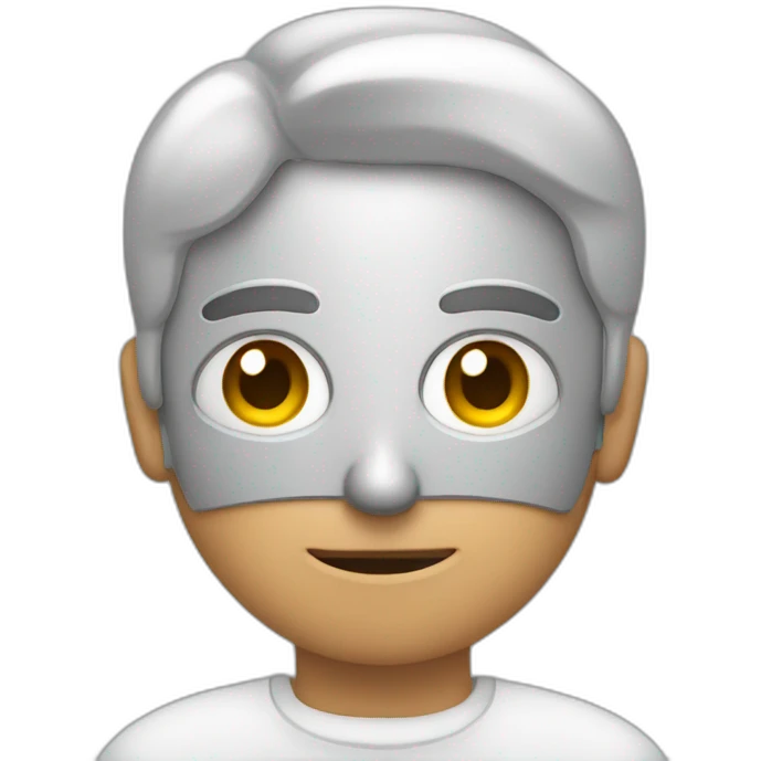 A person holding anti-matter emoji