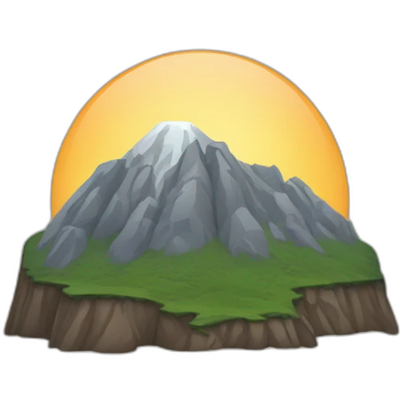 Mountain with "TKO" text emoji