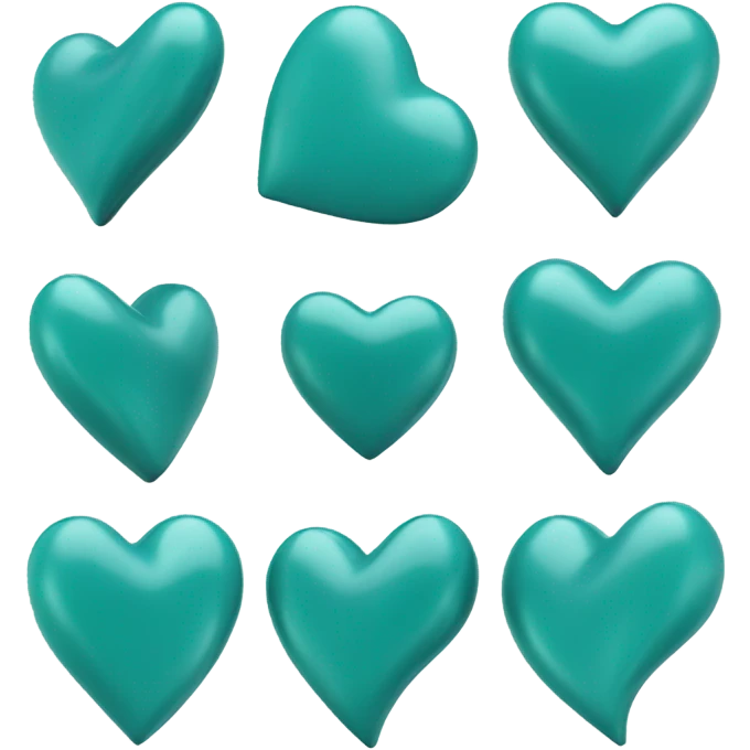 Teal heart emoji