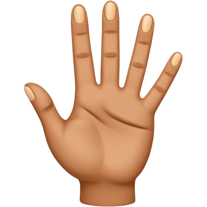 Please create a 3D emoji that shows the number 1 using fingers. I’d like it to resemble the iPhone emoji style!" emoji