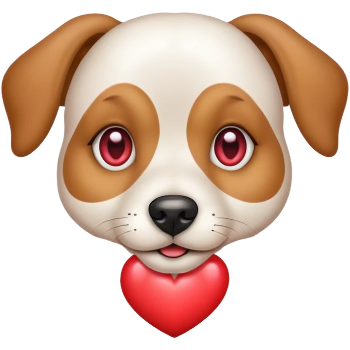 Hund mit herzaugen emoji