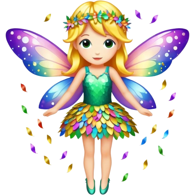 Confetti fairy emoji