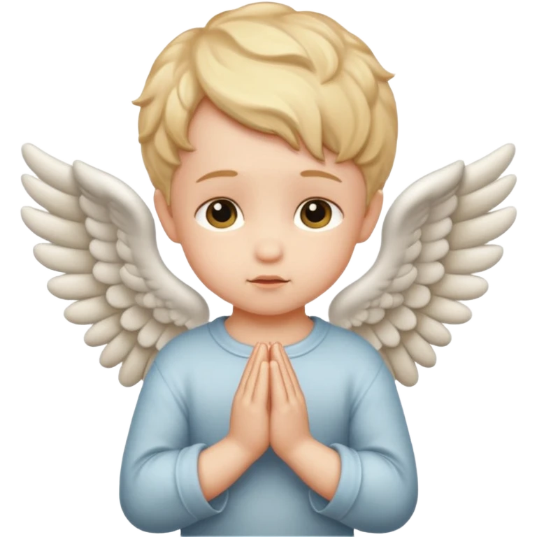 single cherubs praying emoji