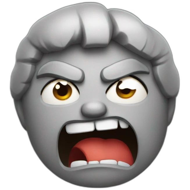 Angry but out of love  emoji