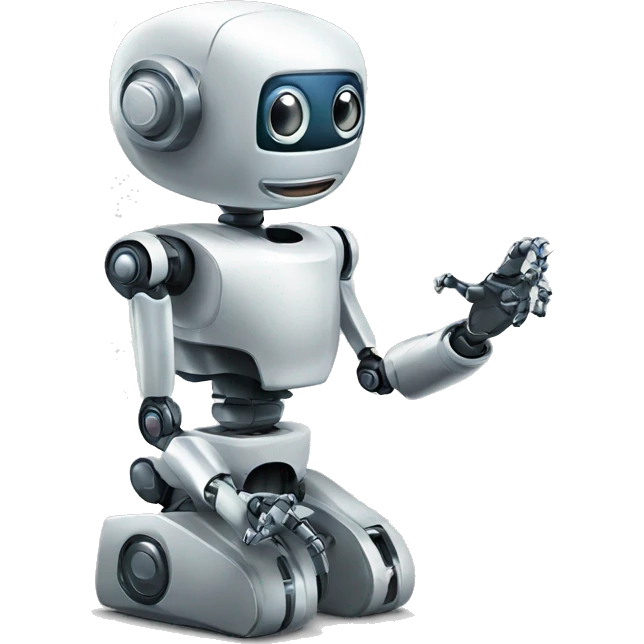 AI robot demanding money emoji