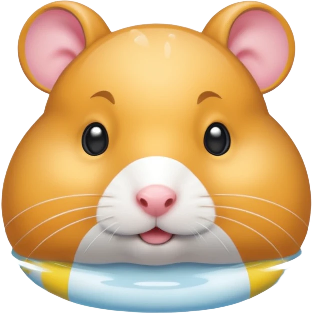 swimmer hamster emoji