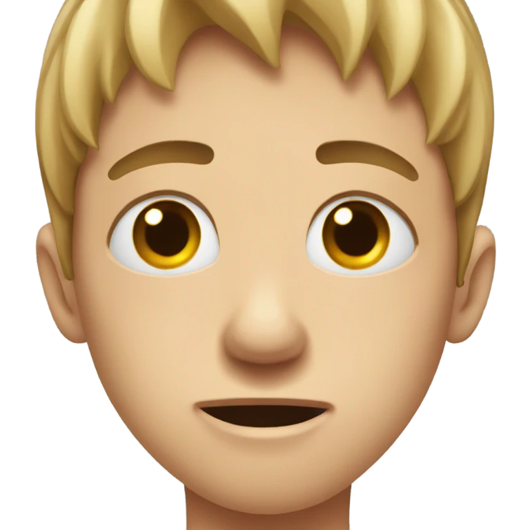 a headache hands on the  top of the head a pain expresion a boy  add a band-aid on the forehead with a pian expresion emoji
