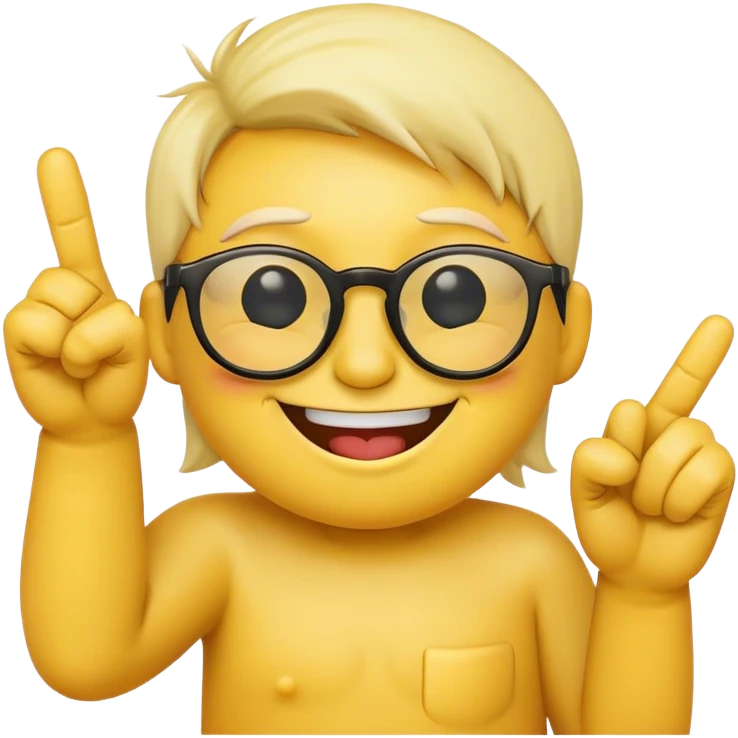 Smiley face with glassss middle finger emoji