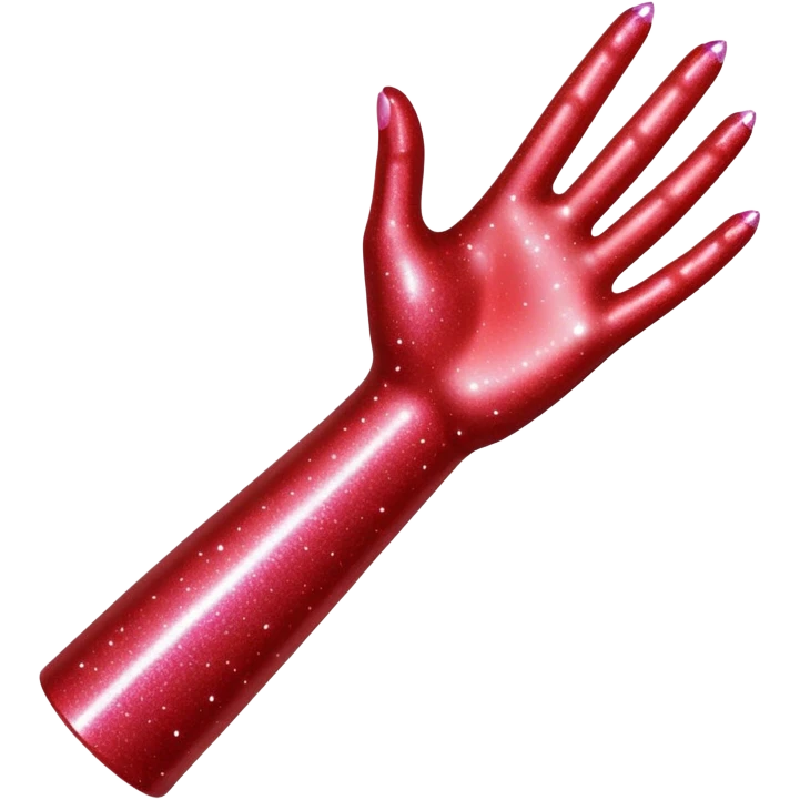 red glitter ARM emoji