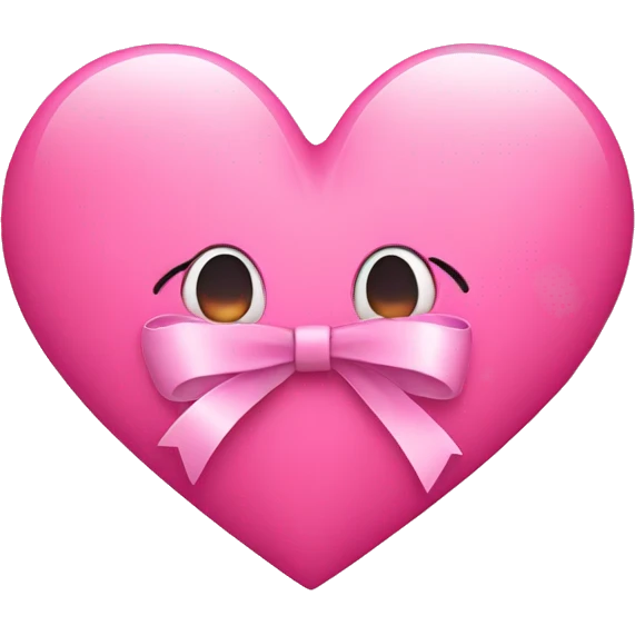 pink heart with bow emoji
