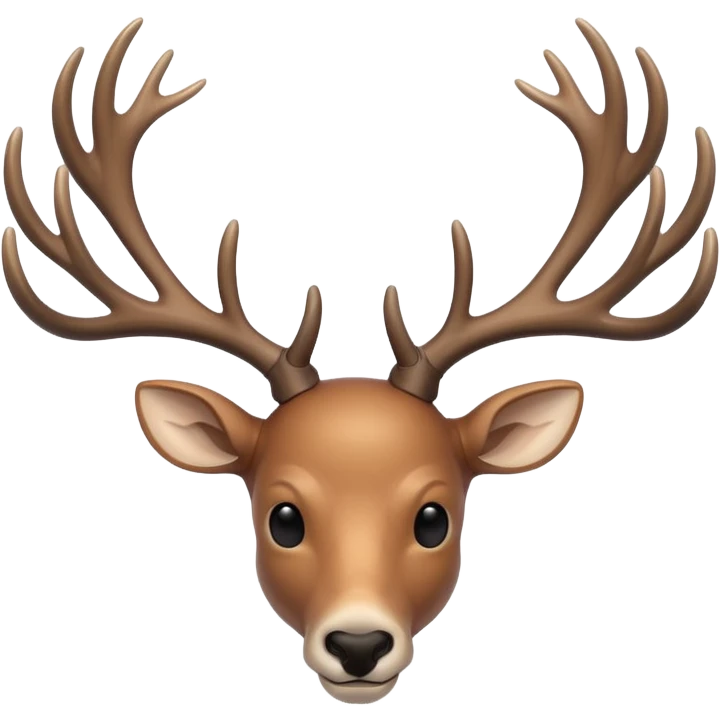 Minimalist deer antlers  emoji