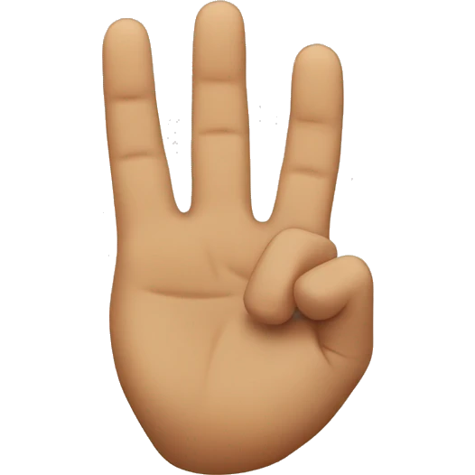 3 Finger  emoji