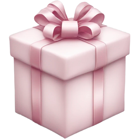 Light pink Christmas gifts under a white Christmas tree  emoji