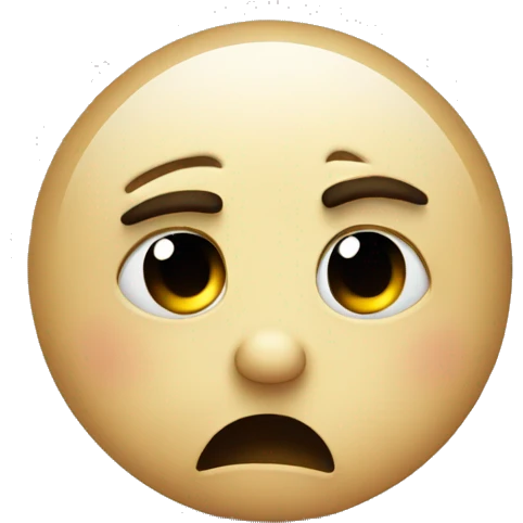 Sad face with broken heart emoji