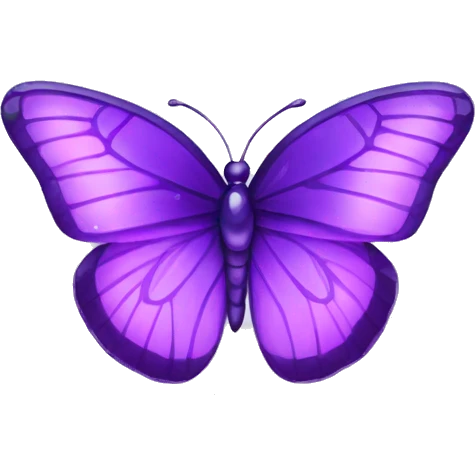 Purple-Shiny-Gem-Crystal-Glossy-Butterfly emoji