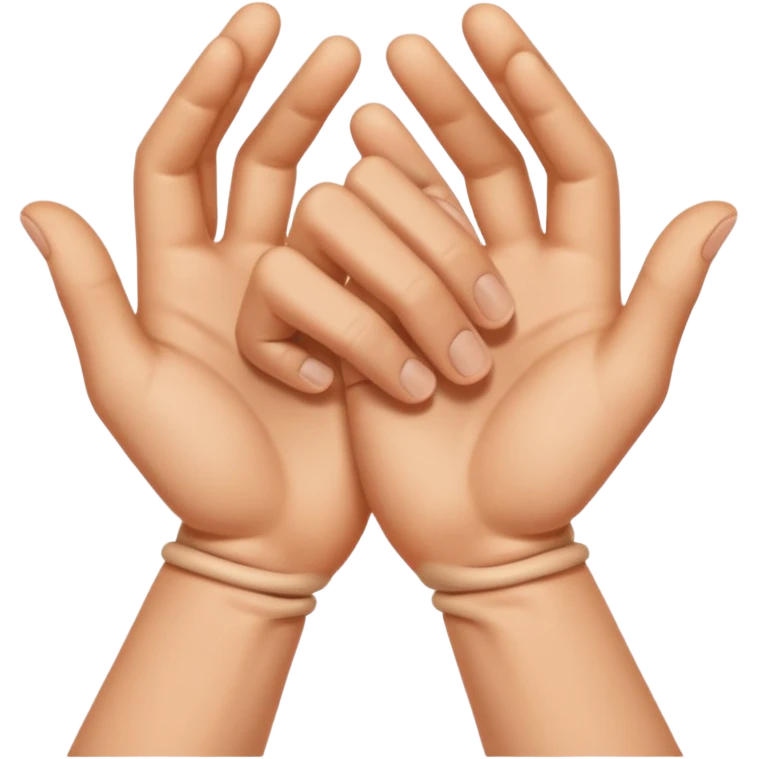 two hands gesturing a strangling an invisible subject emoji
