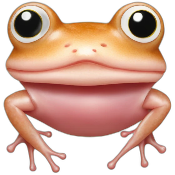 frog made of ham emoji