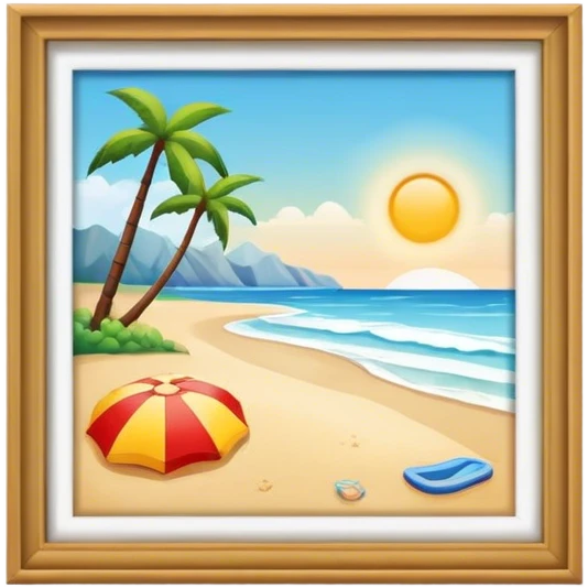 Beach emoji