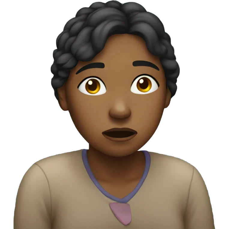 Woman who is Crying at a creek emoji