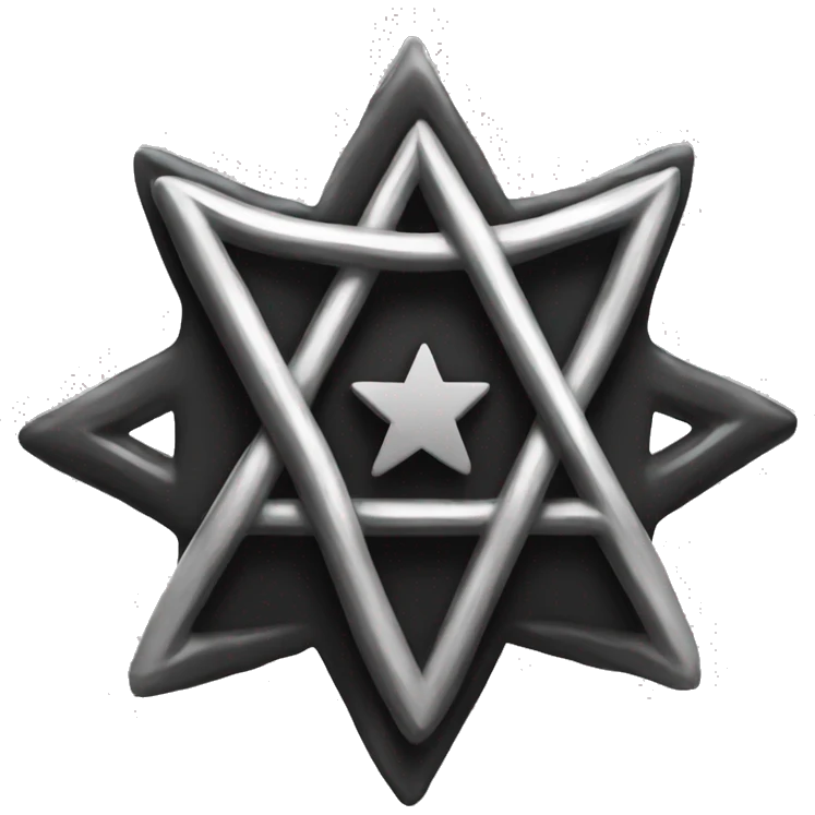 Black Heartagram emoji