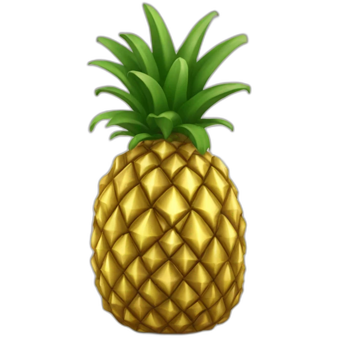 gold pineapple emoji