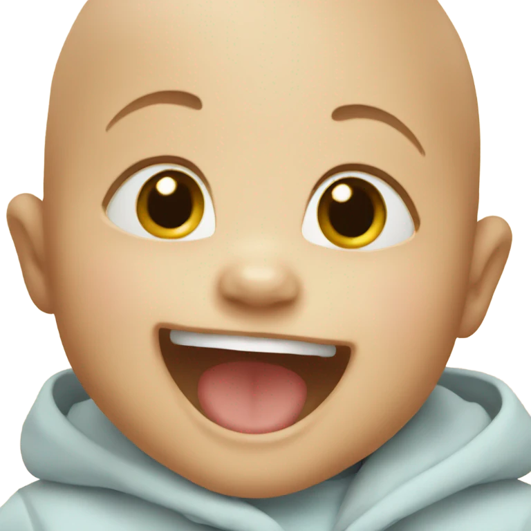 Baby laughing emoji