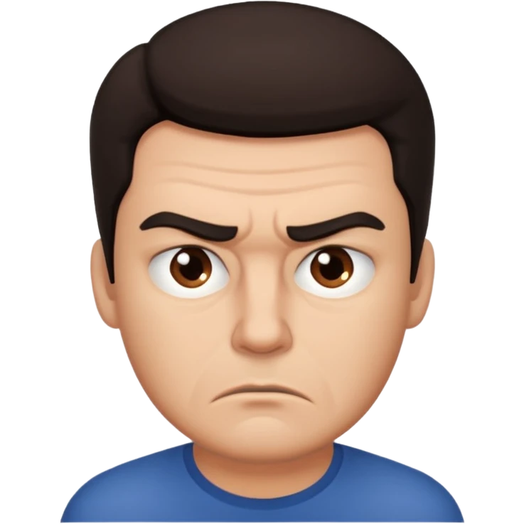 man annoyed emoji