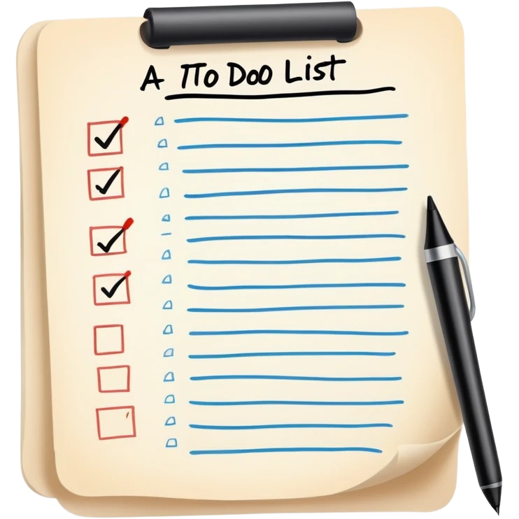 To-do list emoji