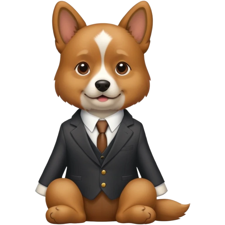 dog in a suit  emoji