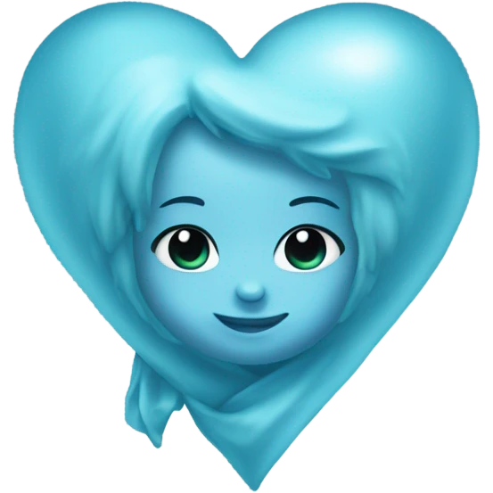 Baby blue heart with 929 emoji