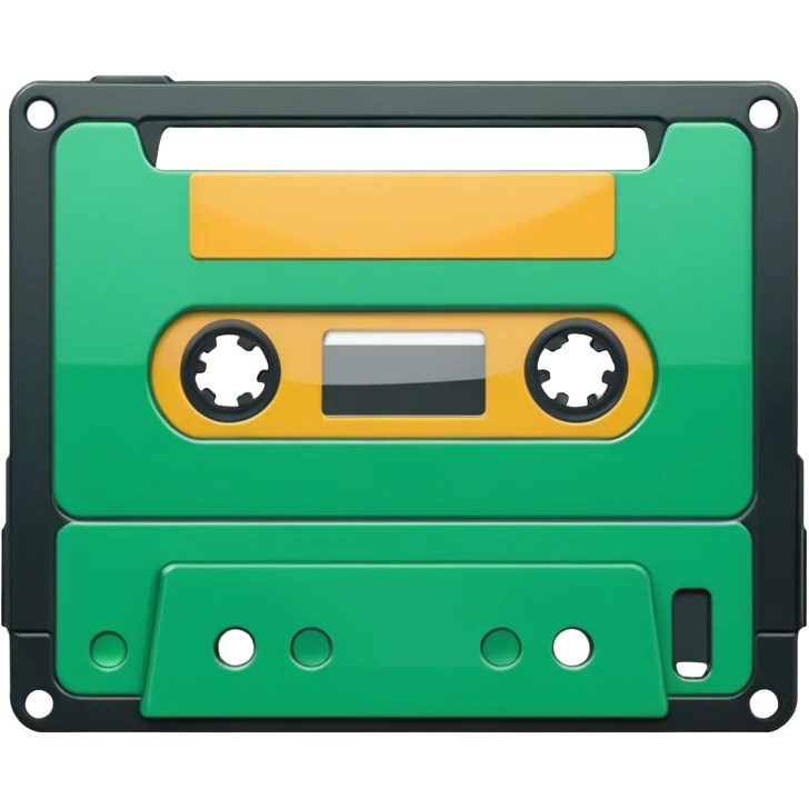 green video cassette emoji